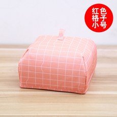 臺灣出貨 方形可摺疊保溫防塵餐桌飯菜罩食物防蟲遮菜傘菜蓋子防蠅罩 博, 小號紅色格子20*20, 1個
