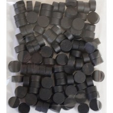 요기팜 원목 컬러 원형 칩 (블랙/검정) 10mm x 5mm 100개 교구 숫자 학습 교육 배우기