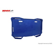 KOSO X1 導風牌照框 通用型 小七碼 新式七碼車牌, 糖果藍, 1個