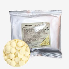 [아이스박스 포함]화이트 코팅 초콜릿 100g 초코렛 만들기 빼빼로 만들기 재료, 1개
