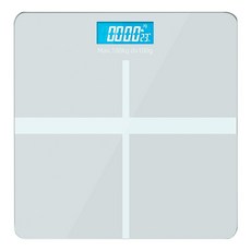 디지털 체중계 체지방 측정 몸무게 체중계 체겅분 분석가능, 화이트, 1개, 배터리형