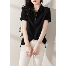 딜라인 여성 카라넥 반팔 티셔츠