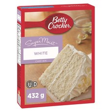 Betty Crocker Delights 슈퍼 모이스트 레몬 케이크 믹스 375.6g 3개, 화이트 케이크