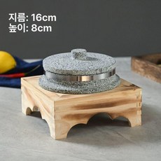 가마솥 돌솥 솥밥 12cm, 1개, 뚜껑 받침 포함 16cm, 1cm