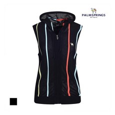 팜스프링스 팜스프링스 여성 라인배색 스카시 집업베스트__SKVL231401