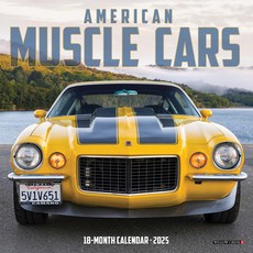 (영문도서)American Muscle Cars 2026 7 X 7 Mini Wall Calendar Spiral, Willow Creek Press Calendars, English, 9781549253423