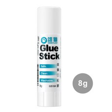 口紅膠 固體膠棒 手工膠 辦公室膠水, 1個, GS-104 雄獅口紅膠-8G