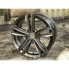 FK鋁圈 16吋 5/112 GF3 亮鐵灰 高亮銀 鋁圈, 1個