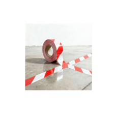 바닥라인 마킹 테이프 적색 + 백색 50mm x 33m, 혼합