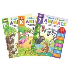 Evan Moor 聽說學動物系列 幼兒、國小適用 (附音檔下載連結)(共3本), 詳見詳細資訊