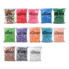 플레이콘 리필 100pcs 친환경 물부치 옥수수깡, 갈색