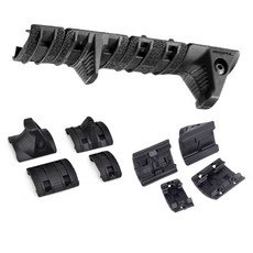 서바이벌 전동건 XTM 핸드스탑킷 모듈러 핸드 스탑 조각형 레일커버 RIS판넬 레일커버세트 핸드가드 밀리터리용품 에어소프트건 악세사리 서바이벌게임 군장, BK(검정), 1개