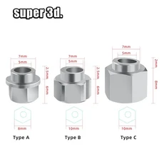 5/10pc 3D 프린터 Openbuilds 편심 스페이서 V 휠 편심 컬럼 절연 나사 너트 V-슬롯 보어 5MM DIY 부품, 01 5pcs, 03 Type A