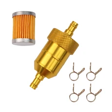 8MM 연료 필터 알루미늄 연료 필터 효율적인 여과 알루미늄 합금 연료 필터 오토바이 유지 보수를 위한 인, 01   Mainland, 02 Gold