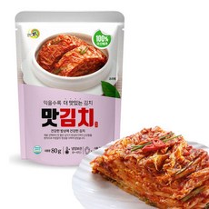 일미 맛김치 80G*20봉[용기포함]여행 반찬 혼밥, 80g, 20개