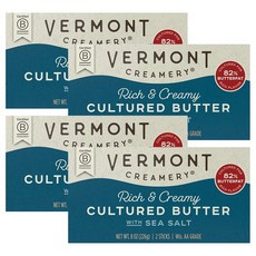 버몬트 크리메리 컬처드 버터 씨솔트 227g 4팩, 4개