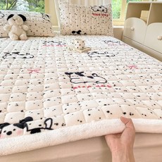 冬季牛奶絨保暖床墊 學生宿舍單人軟褥 家用鋪蓋毛毯