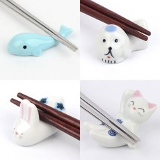 도자기수저받침 식탁인테리어소품 젓가락받침대, 토끼