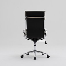 16피스 미드센츄리 디자인 체어 컴퓨터의자, 블랙