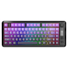 FREEWOLF M75 듀얼 모드 멤브레인 무선 키보드, 제조사축, 블루 베리