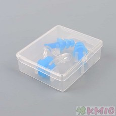 Kmio 수영용 귀마개 세트 세트실내, 블루, 블루