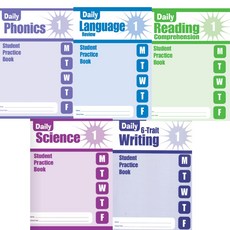 에반무어 Daily (SB) 시리즈 선택구매 Reading Comprehension 6-Trait Writing Science Language Review Phonics, Phonics Grade 3 SB
