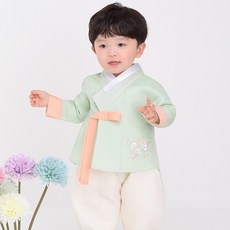 이설한복 20013 산들구름 남아 유아 아기 생활한복