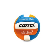 Conti 排球 5號/4號 軟式排球 V1000系列 (WBO WBKR RWB), 1個, 5號 柑藍白