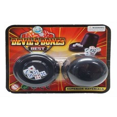 DEVIL'S BONES 骰盅骰子遊戲 含6顆骰子 團康遊戲, 1個, 骰盅