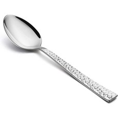 가정 주방 또는 레스토랑용 69인치 스테인리스 스틸 수프 스푼 6개 세트 무독성 및 거울 광택 사각형 가장자리 식기세척기 안전, 7.9 Inches, 6