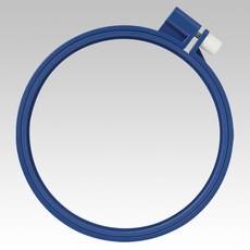 【可樂牌Clover】日本製彩色刺繡框 10、12、15cm (57-258 57-261 57-264 57-266), 1個, 57-261: 12cm 藍, 藍