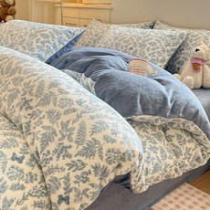 극세사 이불커버세트 부드러운 고밀도 호텔식 침구커버 세트