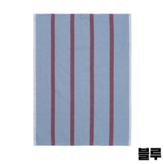 펌리빙 헤일 티타월 린넨타월, 1개, 블루