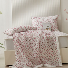 루체트리 차렵이불 퐁퐁이 여름 솜 이불 시어서커 얇은 세트 SS 침구