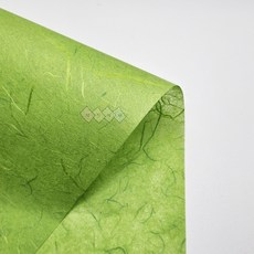 덕인 색 운용한지 Y 25g 64cm x 94cm 1장 닥70%, 12 연두색