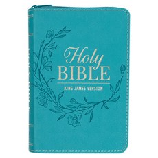 (영문도서) KJV Bible Pocket Faux Leather Teal W/Zipper Leather, Christian Art Publishers, English, 9781639526840