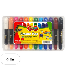동아 크림파스, 12색, 6개