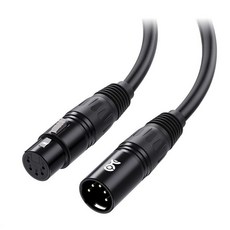 케이블 매터스 5 핀 DMX 10피트 조명 및 무대 장비용 브레이드 차폐가 있는 24 AWG 110 ω 명목 임피던스, 6 Feet