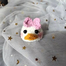 햄스터옷 모자 패션 사진 의상 의류 동물 망토 복장 친화적 고슴도치 촬영 내구성 수제 애완, XS 직경 2cm, 흰 오리