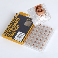 SPM 저소음 새벽 택타일 기계식 키보드 스위치 5핀 (105개 패키지), -, 35개입 x 3패키지(총105개), 독자규격 스위치