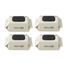 베베앙 120 엠보싱 대용량 아기물티슈 캡형 50평량, 50g, 120개입, 4개