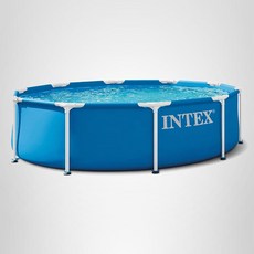 INTEX 28200EP 0피트 X 30인치 금속 프레임 지상 수영장 전용펌프 제외, Updated Packaging, 10' x 30"