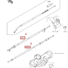 KAWASAKI 川崎 NINJA 400 忍者400 原廠 油門線, 1個, A