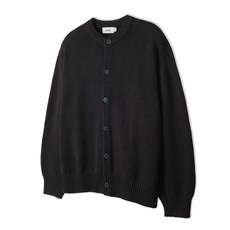 COSTUME O’CLOCK 소프트 베이직 라운드 가디건 차콜 COOSCD020CHARCOAL 227650