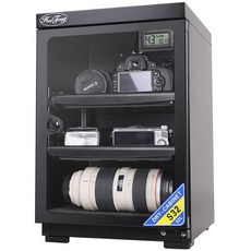 KUI FONG 32L電子防潮箱 智能防潮 數碼相機/單反鏡頭乾燥箱, 1個, 32L兩層隔板+送鏡頭墊