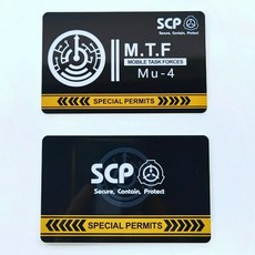 SCP scp 재단 전투 전술 카드 1 2 3 4 5 등급 기동 특공대 알파 베타 델타, MU-4