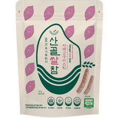 에코맘의산골이유식 산골쌀참, 자색고구마, 25g, 4개