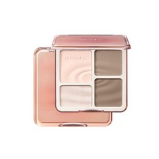 JUDYDOLL橘朵高光修容盤綜合盤，提亮膚色，立體修容，新手適用，持久顯色，便攜彩妝盤, 1個, 01 波影盤