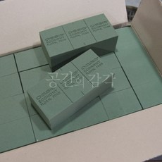 꽃꽃이용 스펀지 20개입 1박스 플로랄폼 물먹이 블럭 꽃바구니 꽃다발, 1개