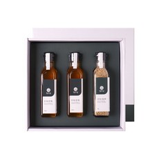 [유기농100%] 저온압착 참기름 선물세트 답례품 180ml 3병, 1세트